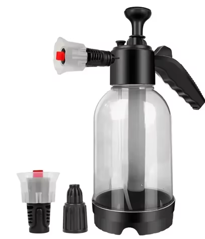 Portable 2 L Hand Pump Foam Sprayer – 3 Adjustable Nozzles | Car & Home Detailing